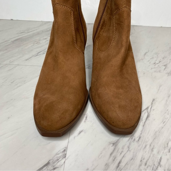 Seychelles Brown Suede Stacked Heel Bootie 6.5 - Picture 10 of 14